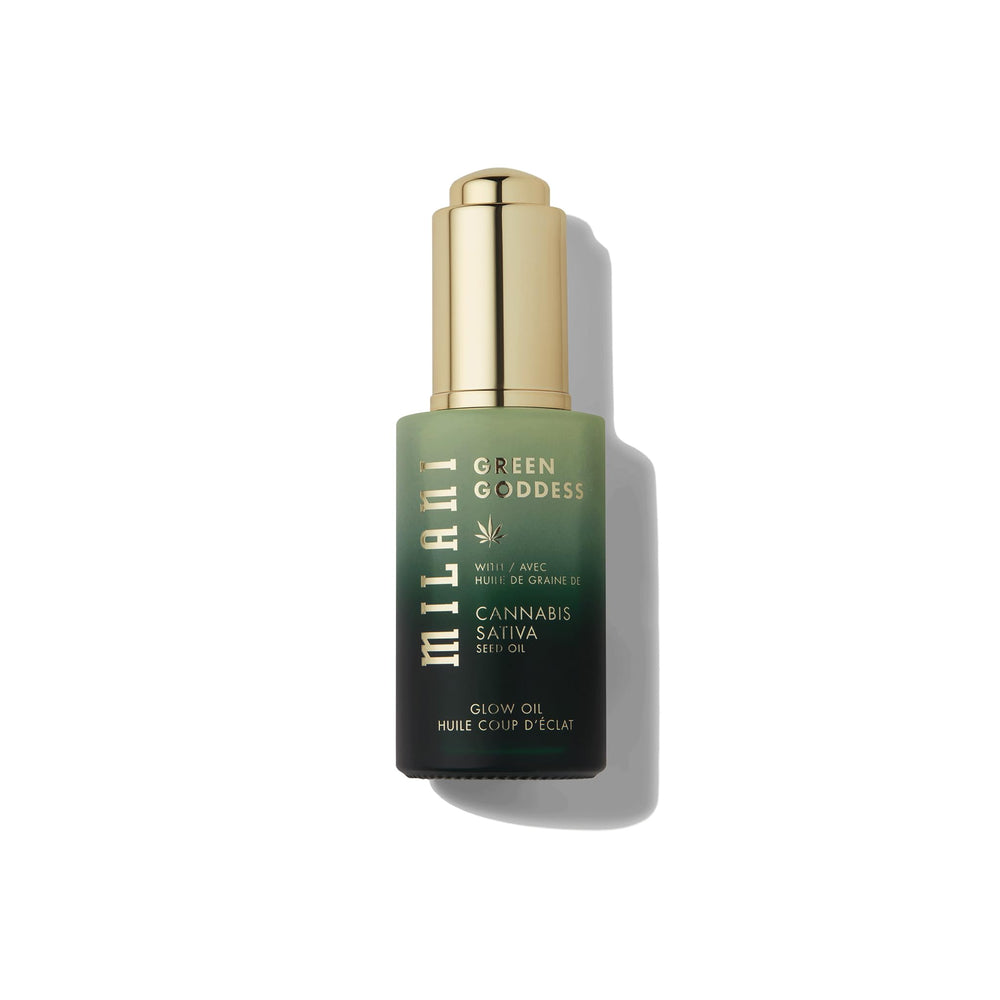 Milani Green Goddess Glow Oil, aroma de bergamota y verbena, experiencia sensorial.