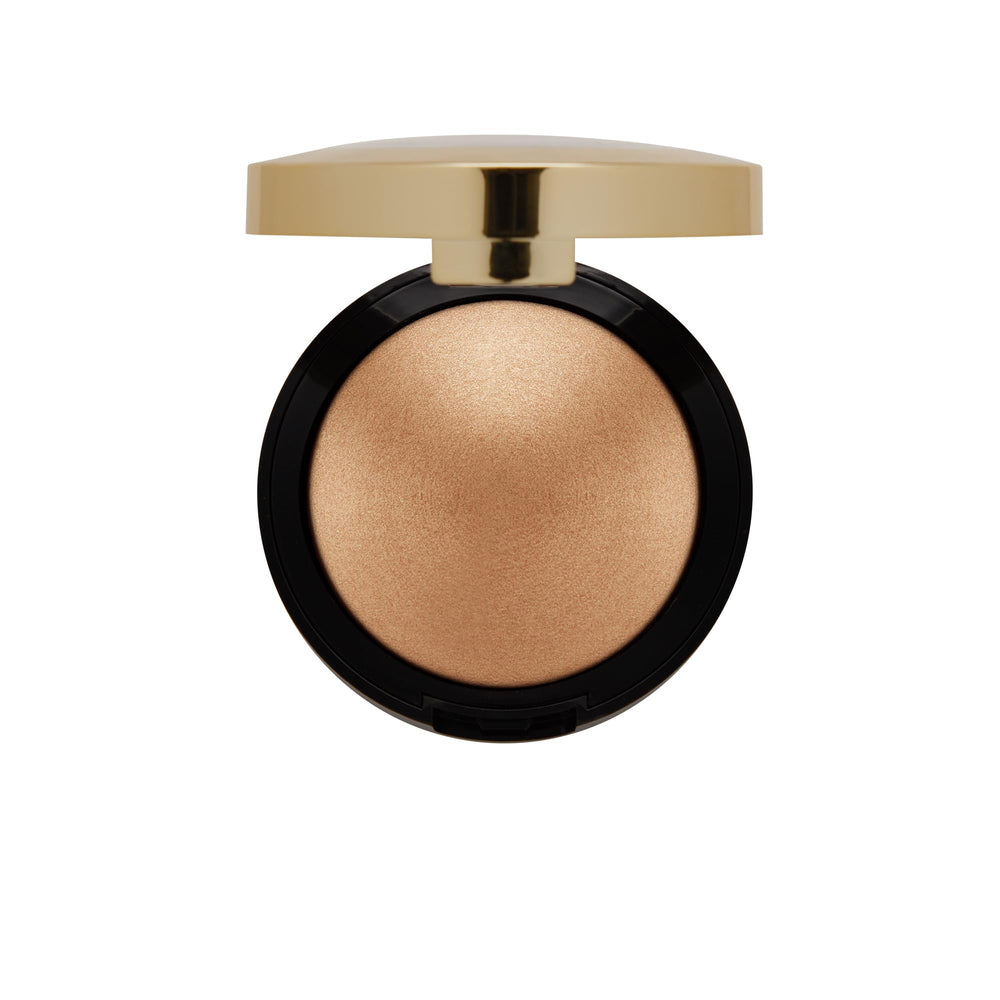 Milani iluminador horneado Champagne D'Oro con textura sedosa para difuminar