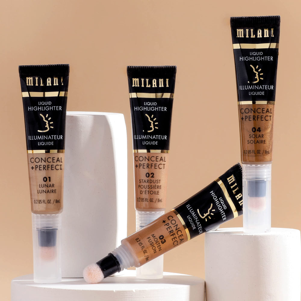 Milani iluminador líquido Lunar, iluminador de ojeras para iluminación de la mirada.