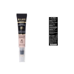 Milani Iluminador de ojeras Rose, textura sedosa que hidrata la mirada.