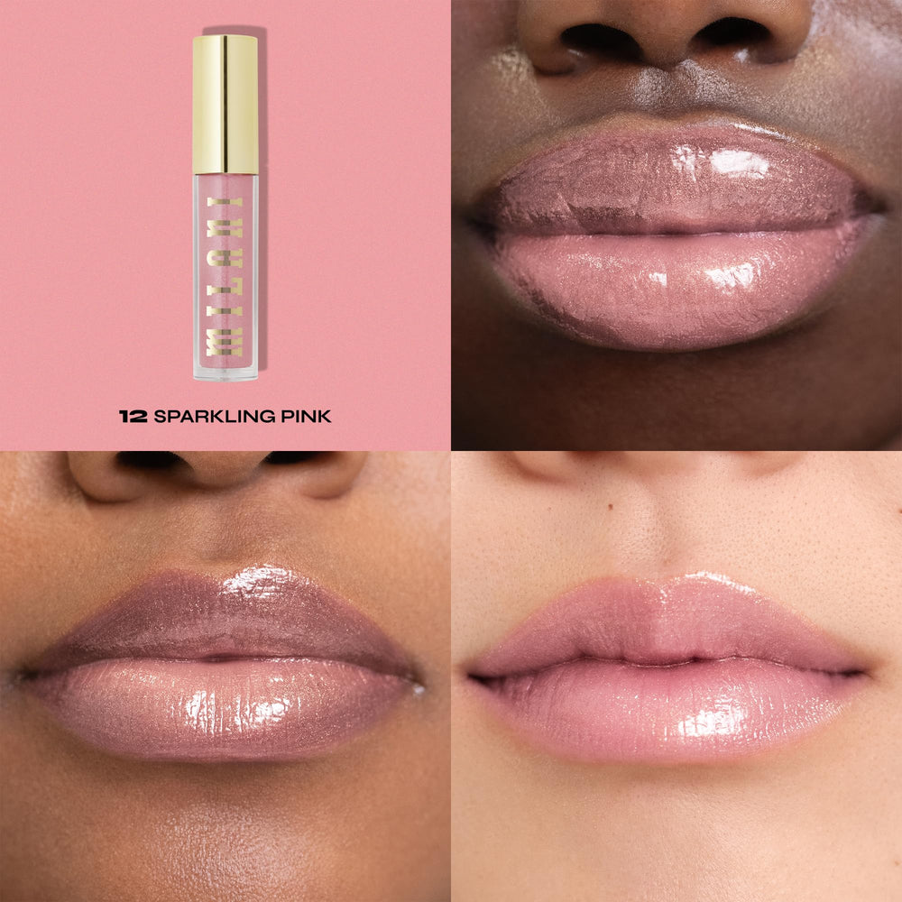 Milani Keep It Full applicator swipe demonstrates precise application.