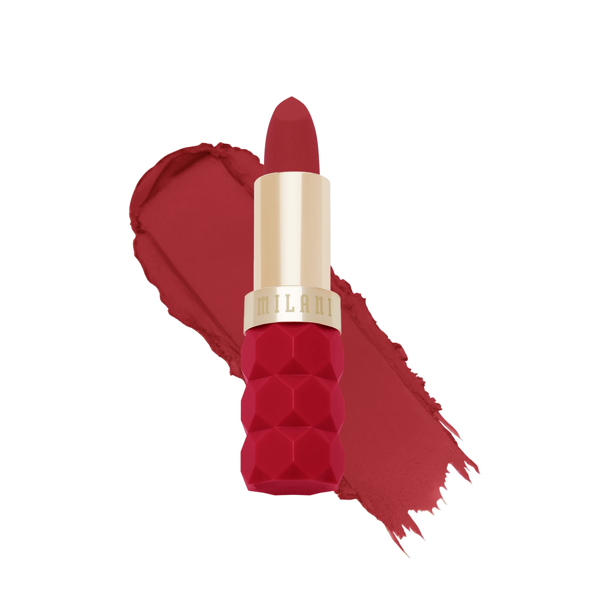 Milani labial Fetish Mate Poppy en envase elegante para retoques diarios.