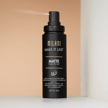 Milani Make It Last Matte Charcoal rociado en la piel para efecto mate duradero