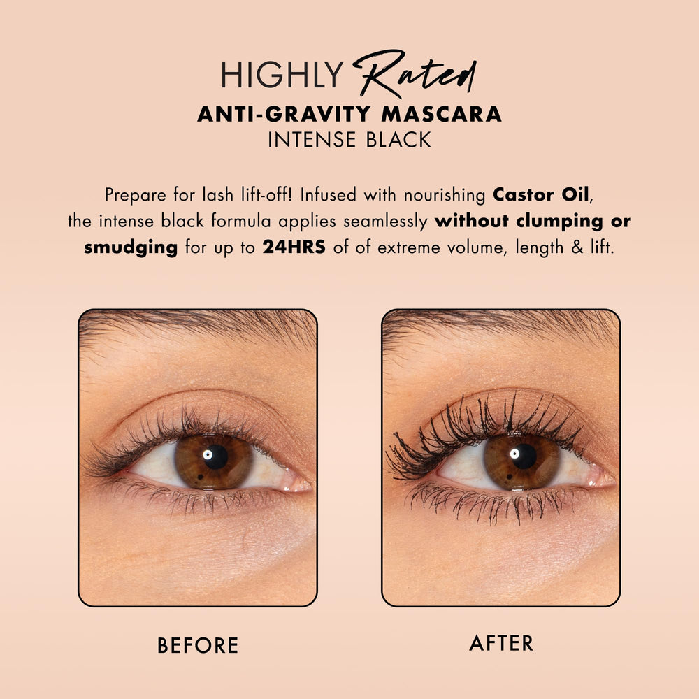 Milani Mascara con aceite de ricino para nutrición de pestañas.
