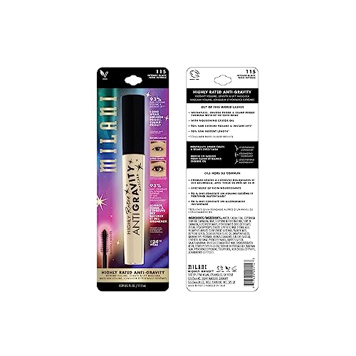 Milani Mascara con brocha reloj de arena para un acabado suave.