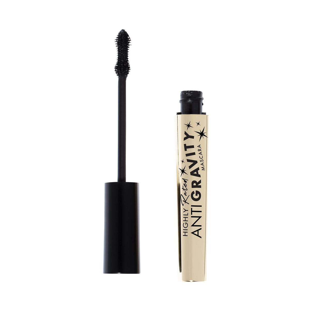 Milani Mascara volumen y longitud con brocha reloj de arena para pestañas definidas.