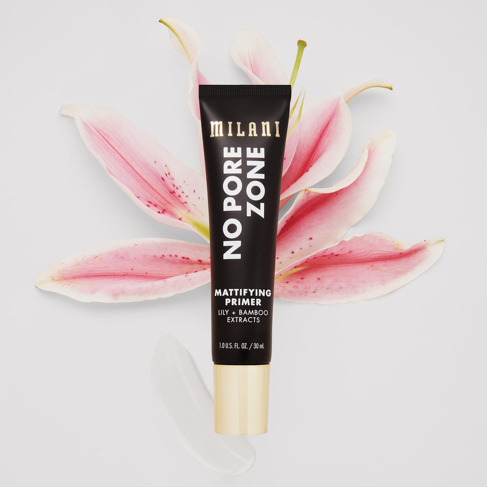 Milani No Pore Zone muestra de piel para ver efecto mate.