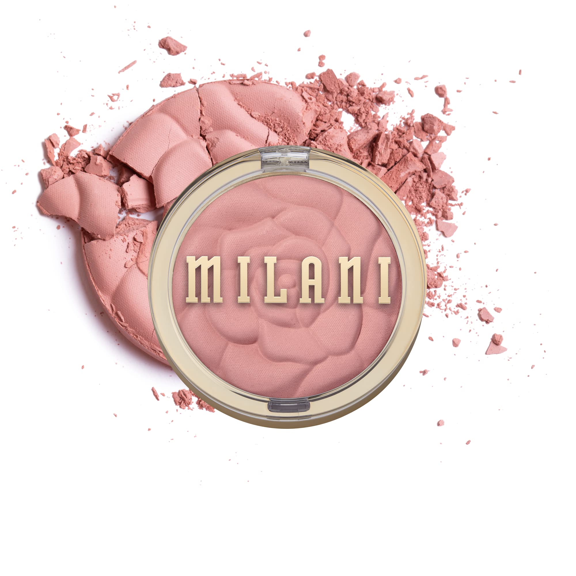 Milani Rose Blush – teinte rose mate pour des joues naturelles et sculptées.