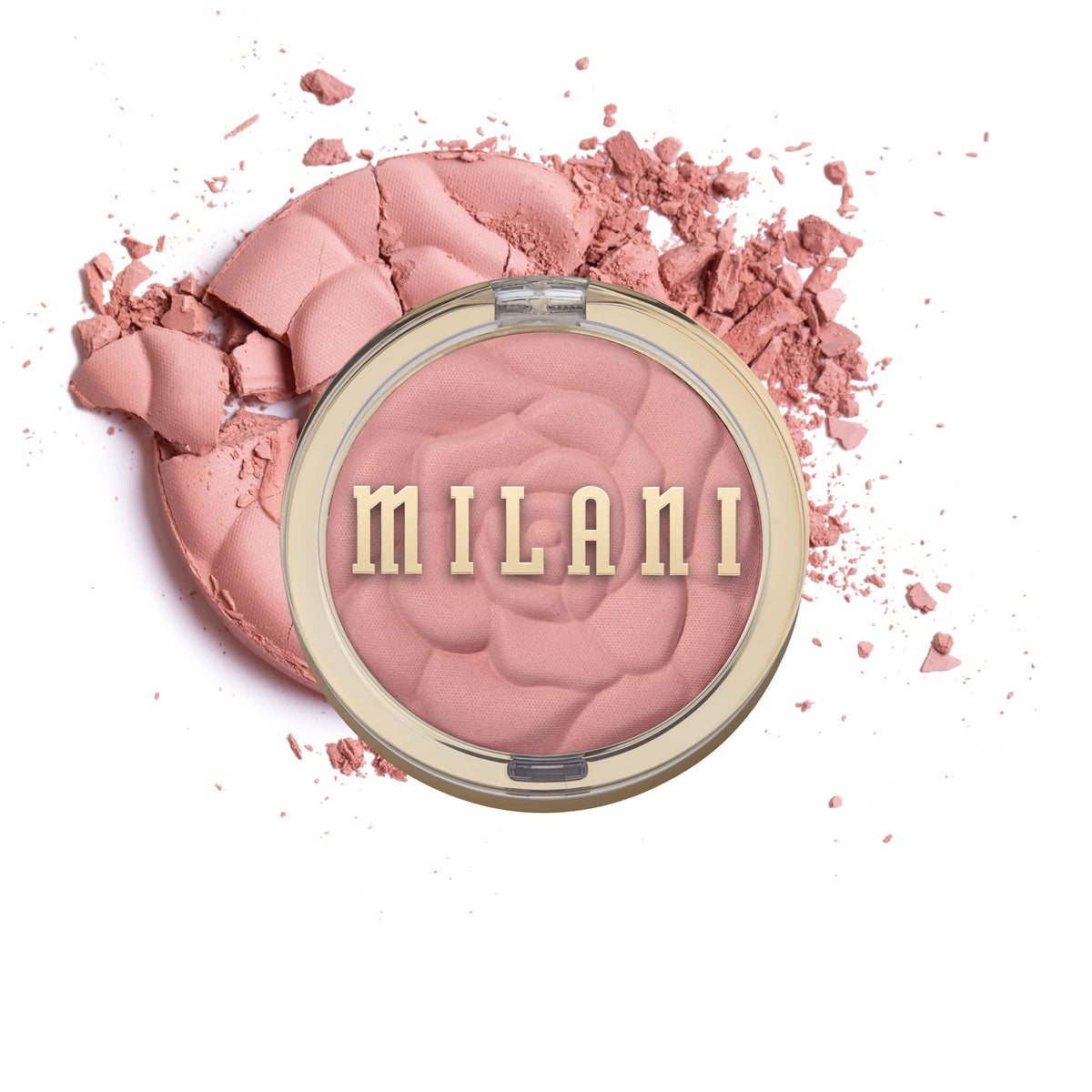 Milani Rose Blush – teinte rose mate pour des joues naturelles et sculptées.