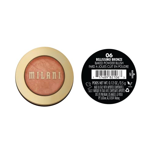 Milani Bellissimo Bronce acabado mate para contorno suave y definido.