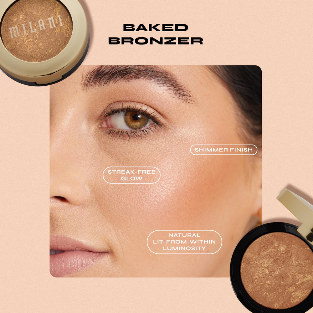 Milani Soleil bronceador horneado brillo sutil para piel iluminada