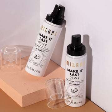 Milani Make It Dewy: formato compacto ideal para retoques en bolso.