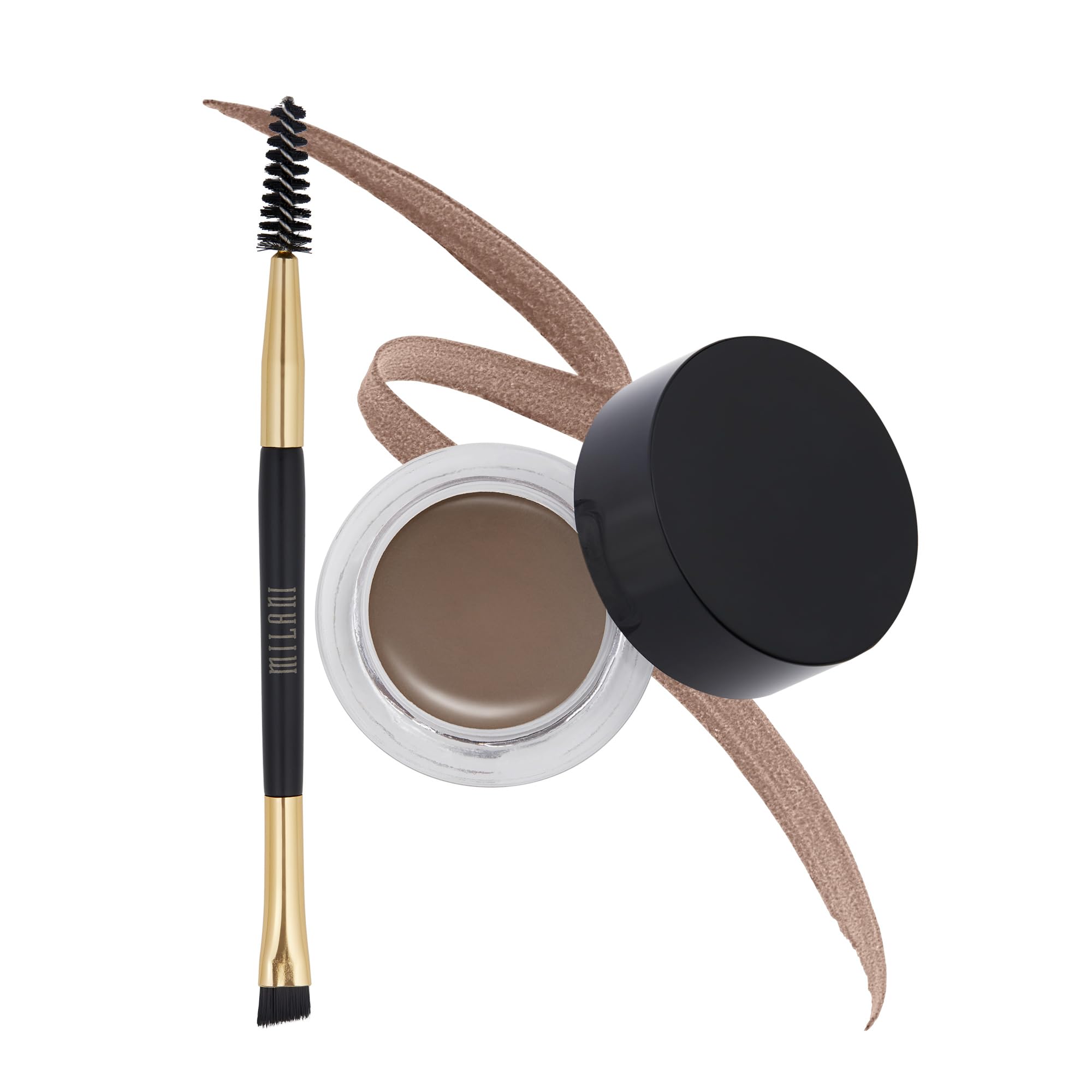 Milani Stay Put Brow Color castaño, aplicación suave para definir cejas naturalmente