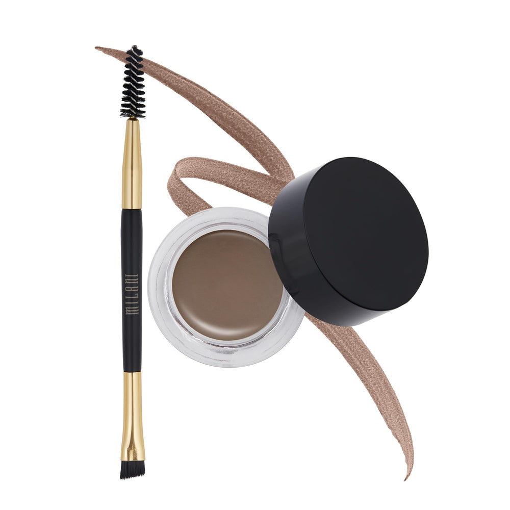 Milani Stay Put Brow Color castaño, aplicación suave para definir cejas naturalmente