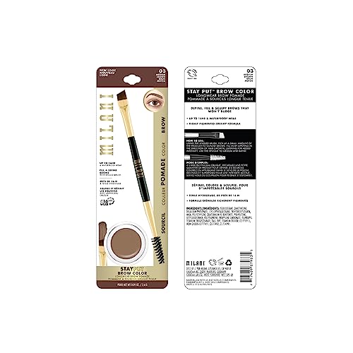 Milani Stay Put Brow Color aplicador de precisión para cejas definidas