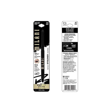 Milani Stay Put Eyeliner After Dark Punta afilada siempre lista gracias al afilador incorporado.