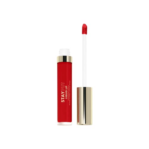 Milani Stay Put Liquid Lipstick wand application delivers precise, mess-free color.