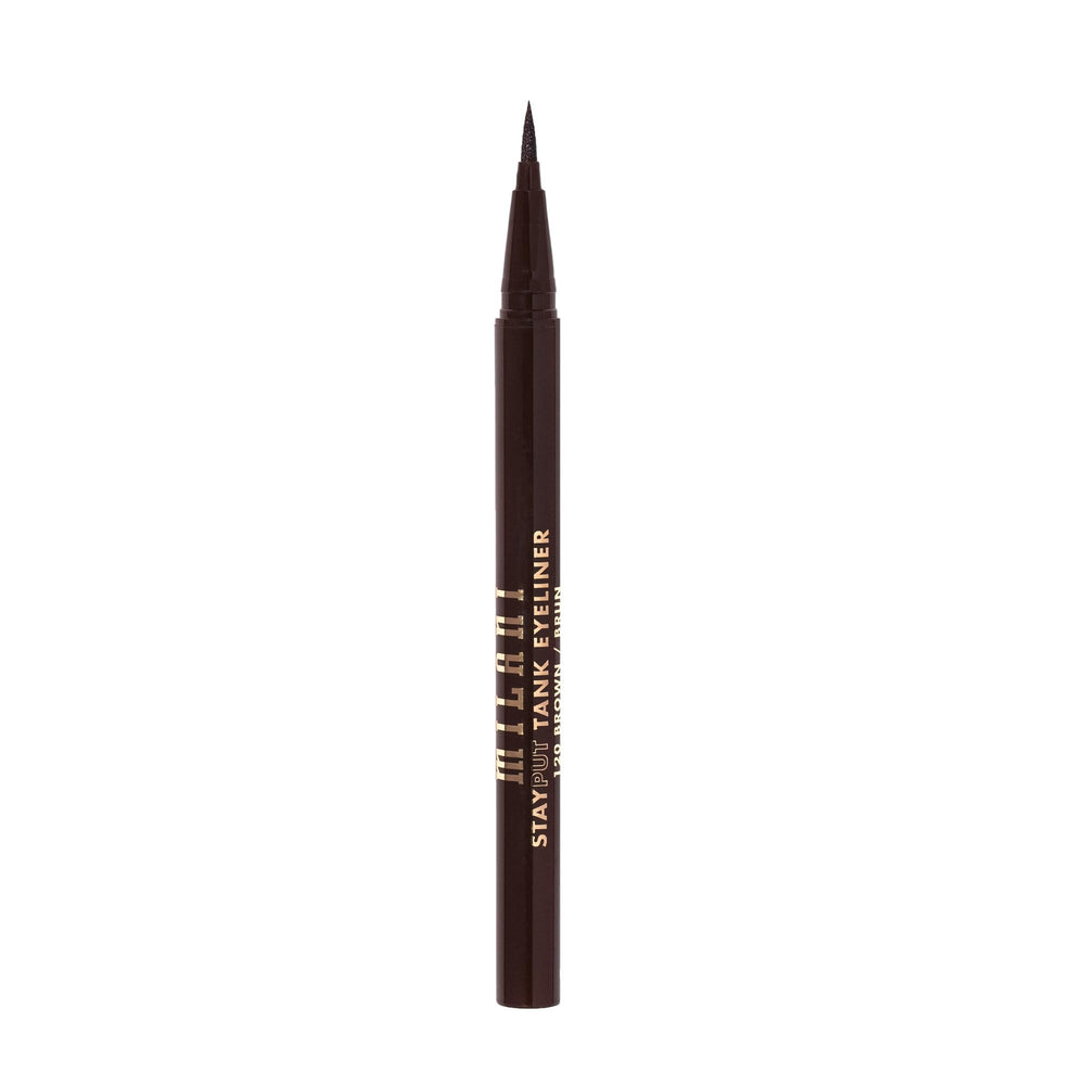 Milani The Tank eyeliner shake-well tips image shows preparation for smooth strokes.