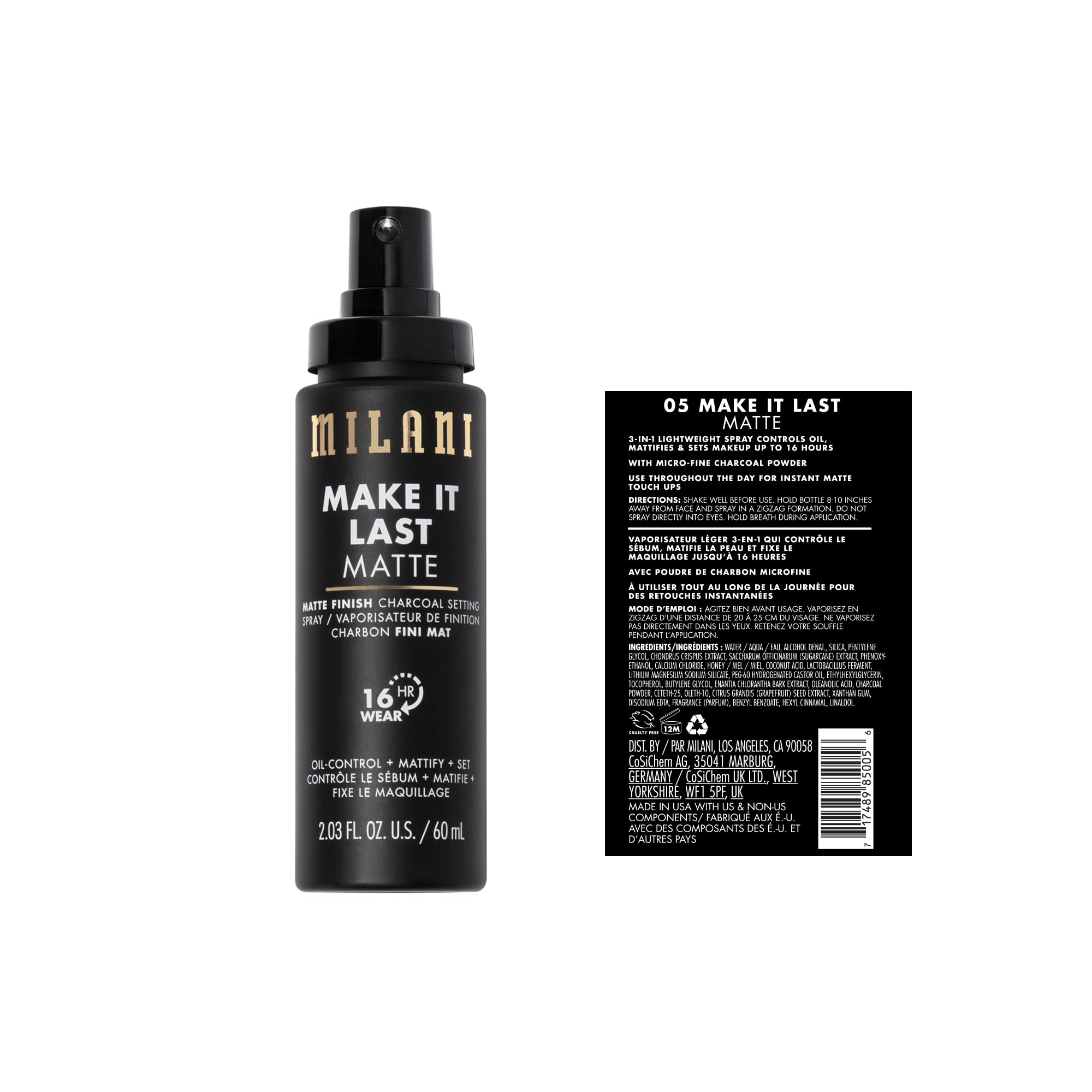Milani uso como primer y fijador para un look duradero
