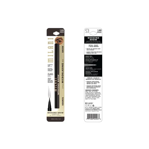 Milani Weekend Brow Tint 140 Espresso, detalle de la punta para un trazo definido.