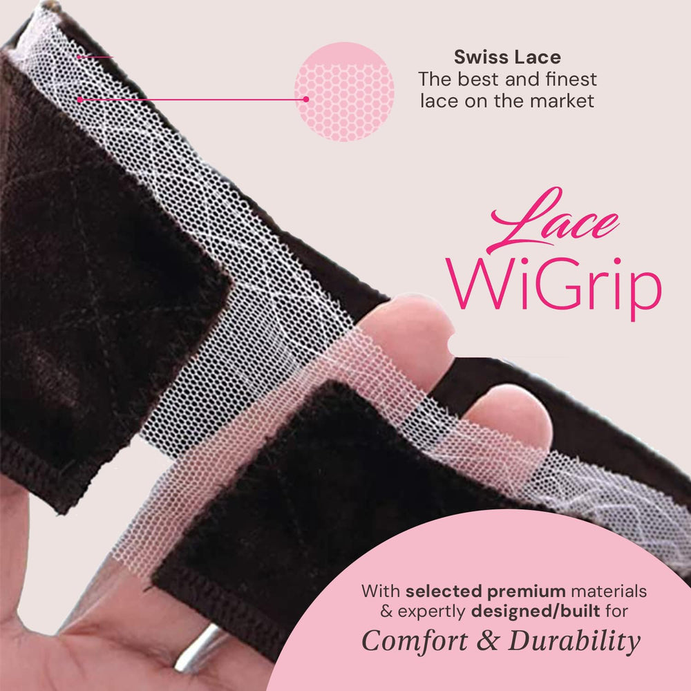 Milano Collection Wigrip: encaje reforzado con detalle para mayor durabilidad y comodidad.