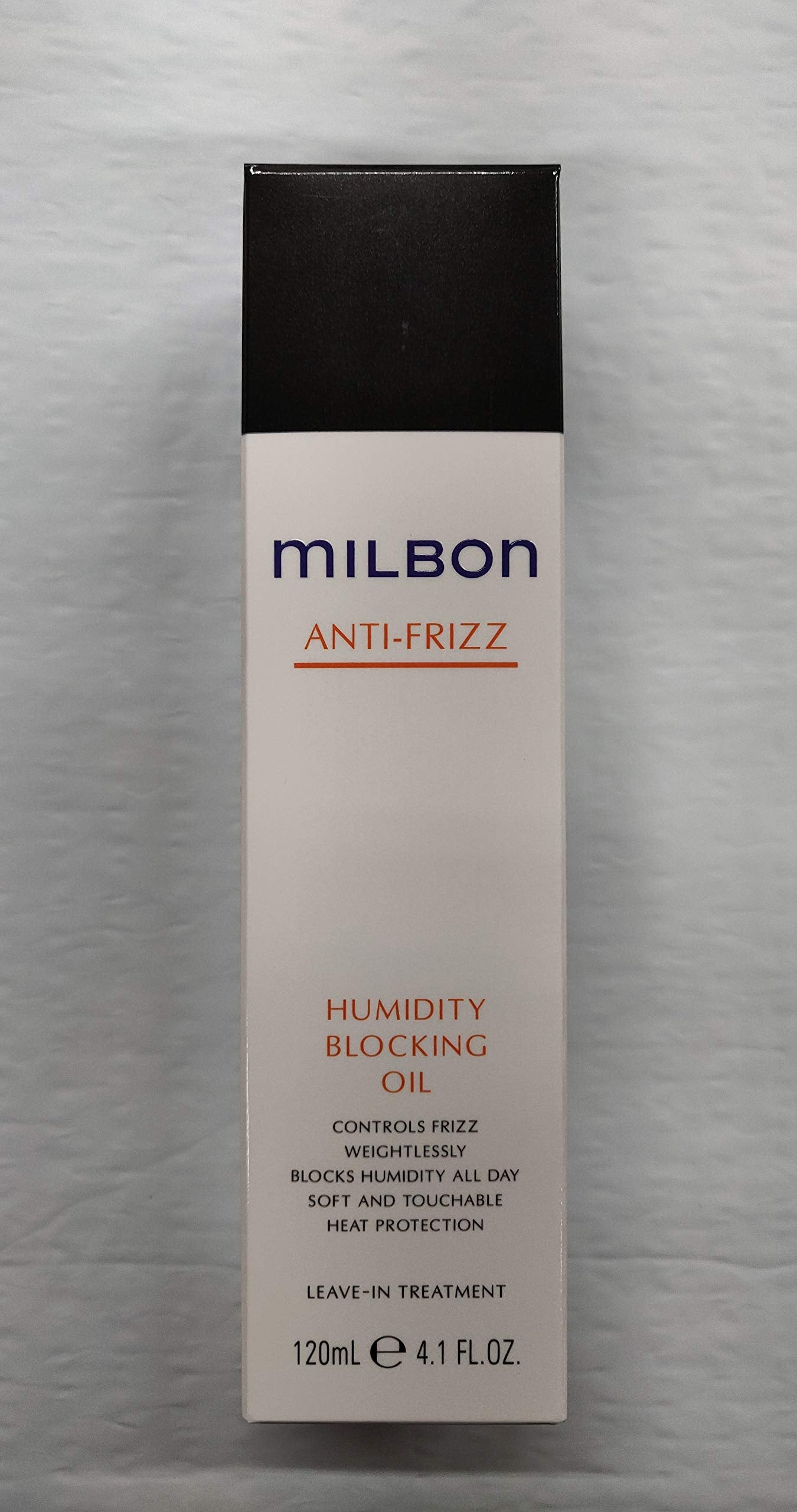 Milbon Anti-Frizz: botella de aceite que bloquea la humedad y define rizos
