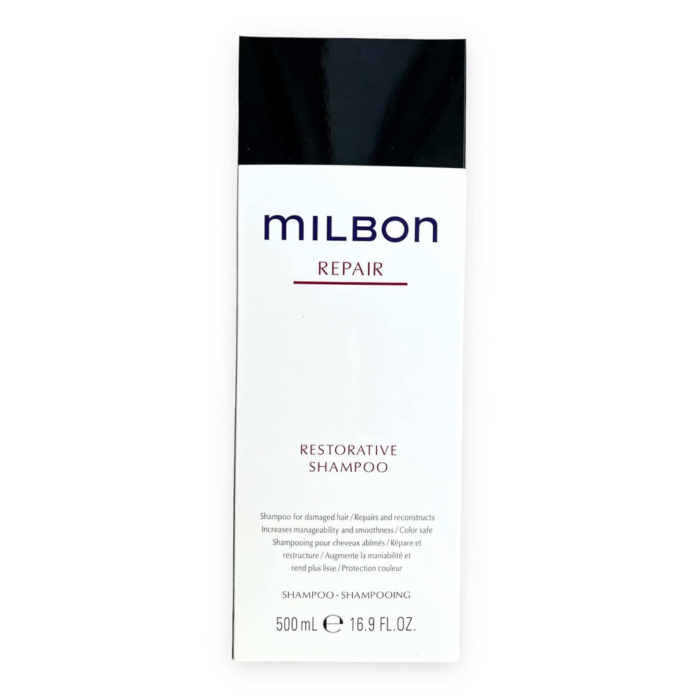 Milbon Reparación Champú, botella grande, limpieza suave para cabello dañado
