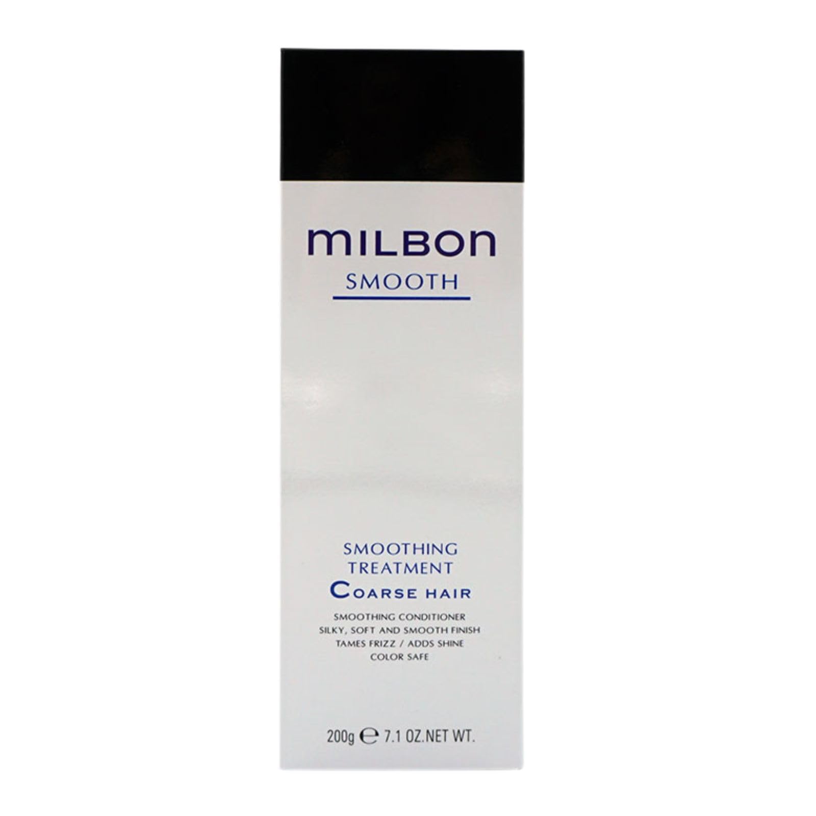 Cheveux après utilisation avec Milbon Smooth, touché doux et hydraté.