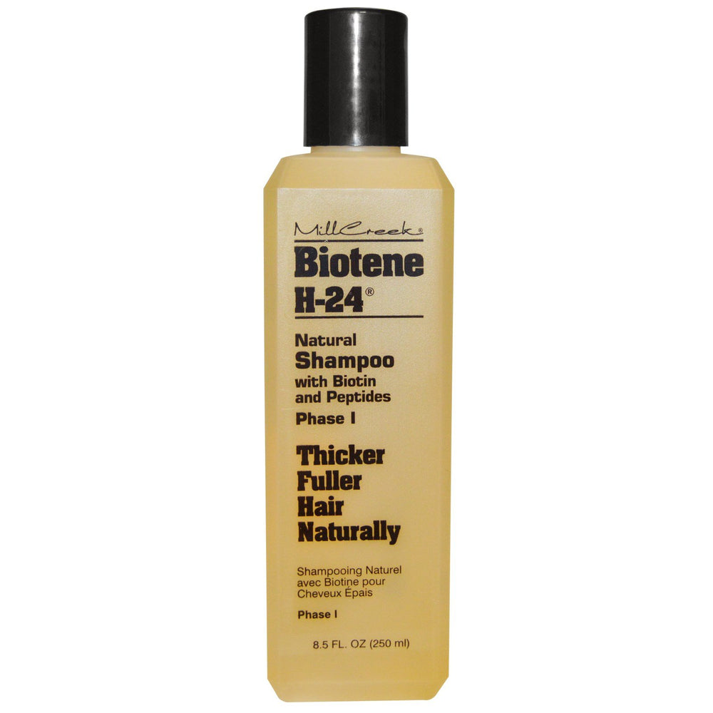Biotene H-24 acondicionador de Mill Creek en botella, facilita desenredar y da suavidad.