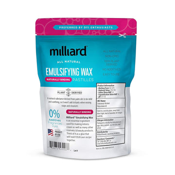 Milliard cera emulsionante NF pastillas traslúcidas para cremas suaves y estables