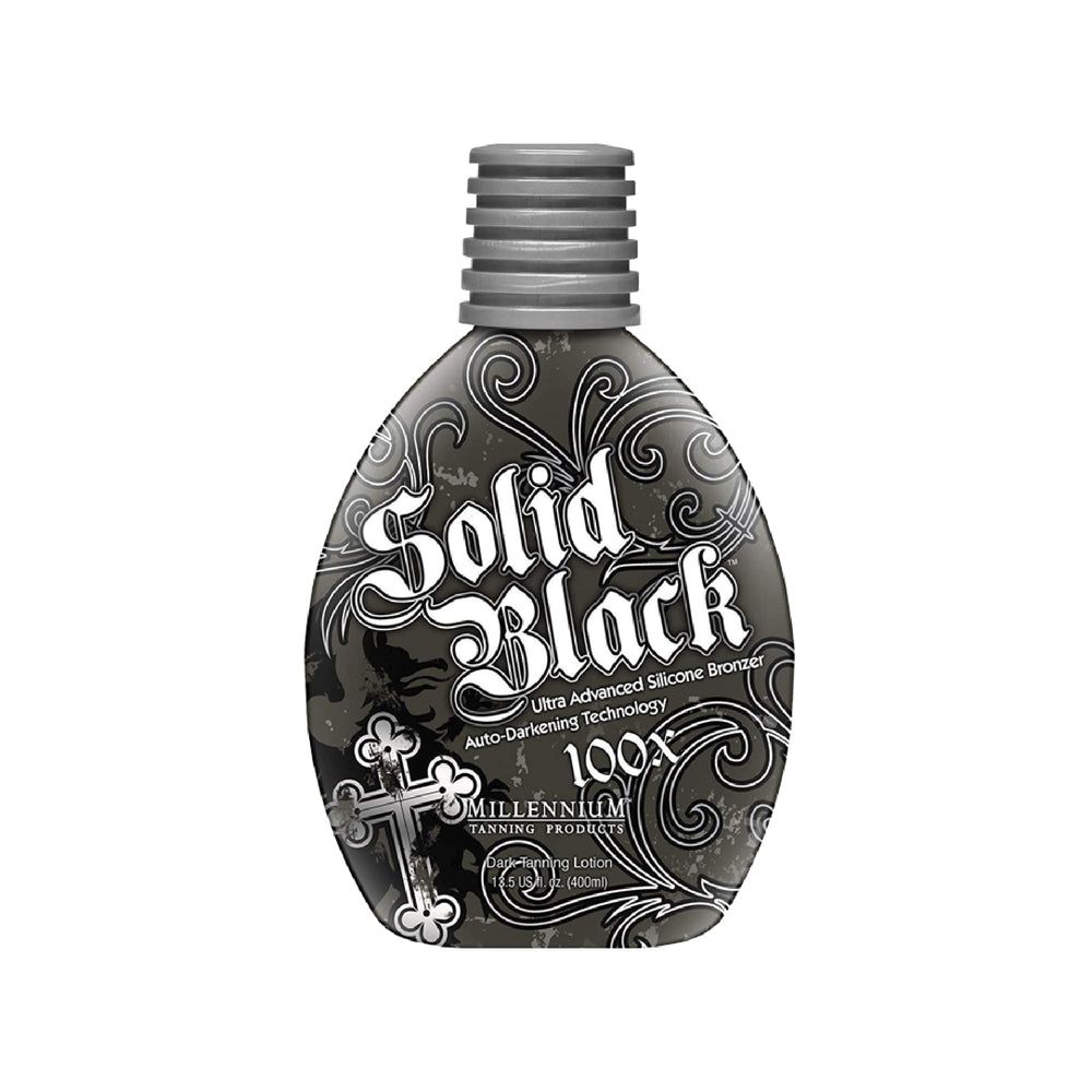 Millennium Tanning Solid Black 100X: bronceador en botella para bronceado profundo