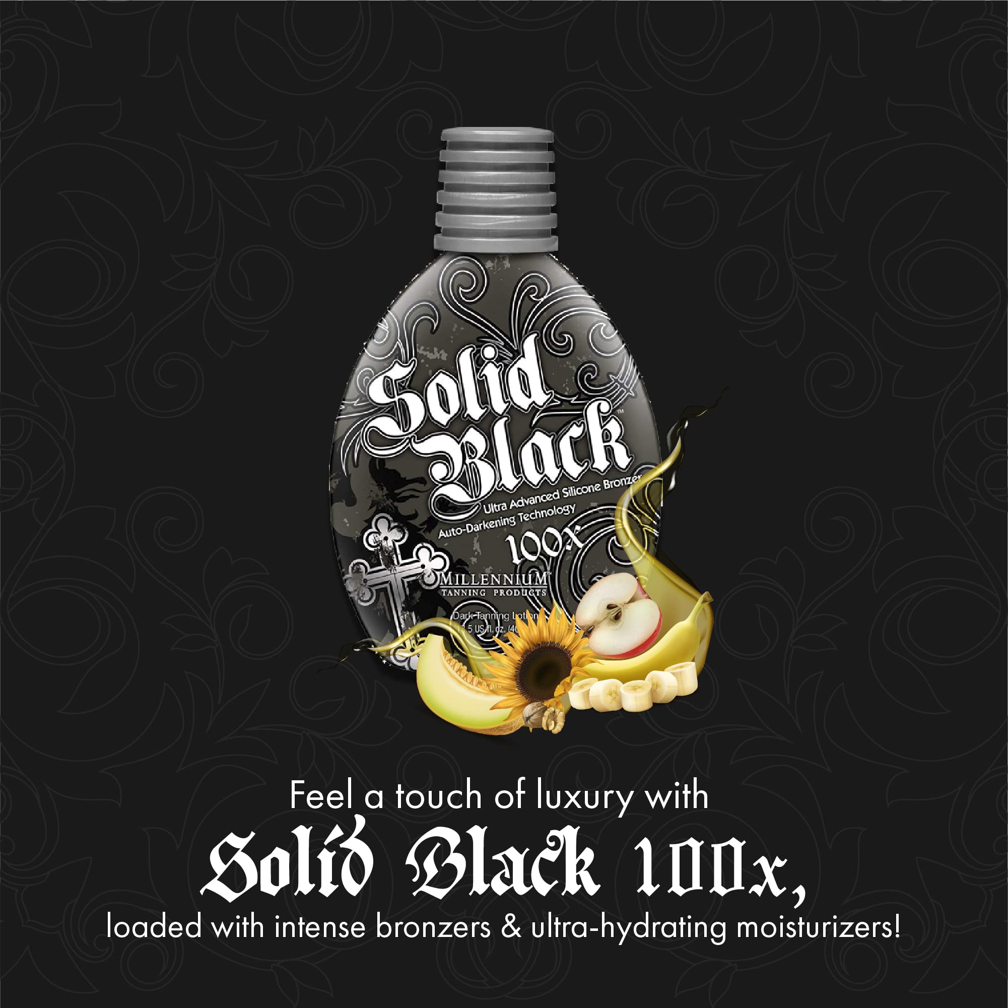 Millennium Tanning Solid Black 100X: adecuado para camas de bronceado y uso al aire libre
