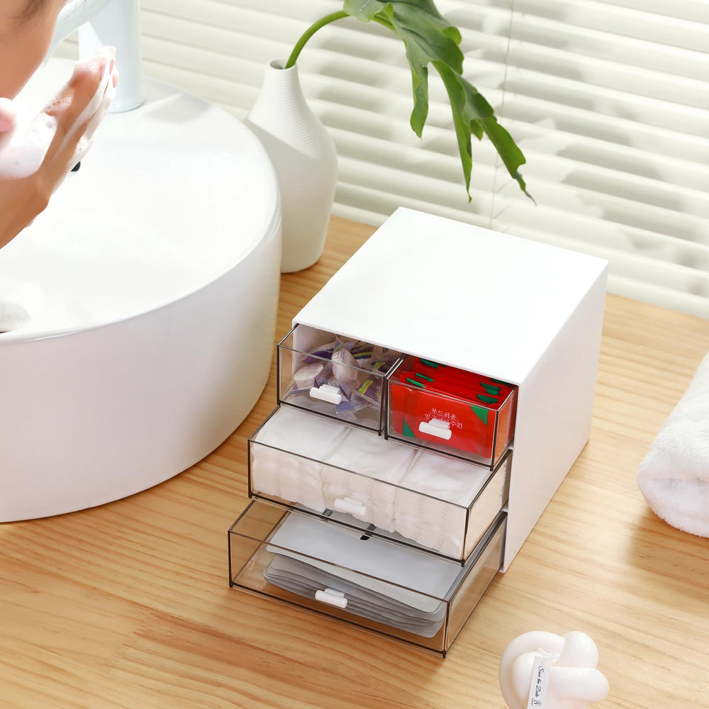 MILULUGO diseño en plástico blanco, duradero y fácil de limpiar.