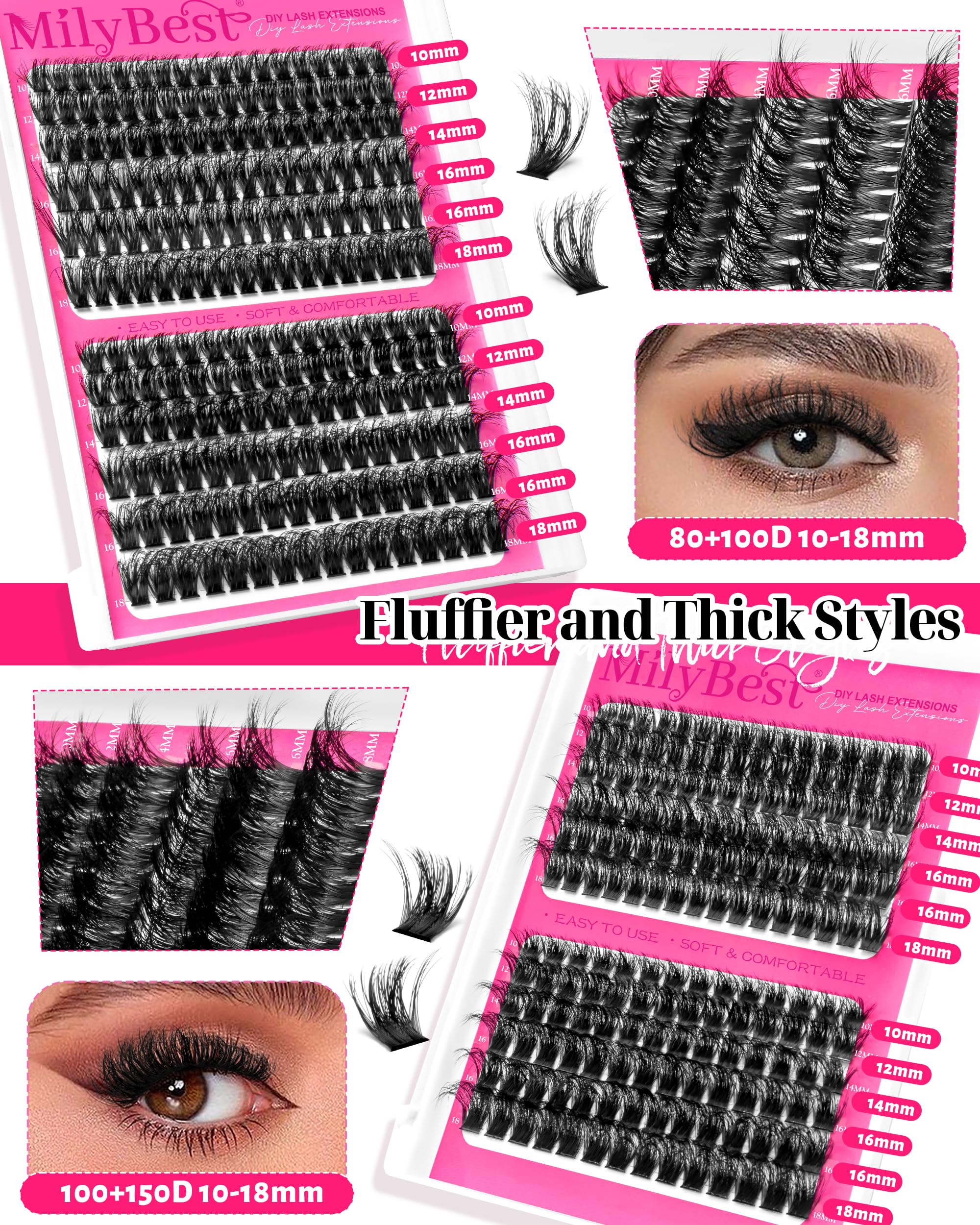 Desmaquillante para pestañas MilyBest 5 ml, limpieza suave