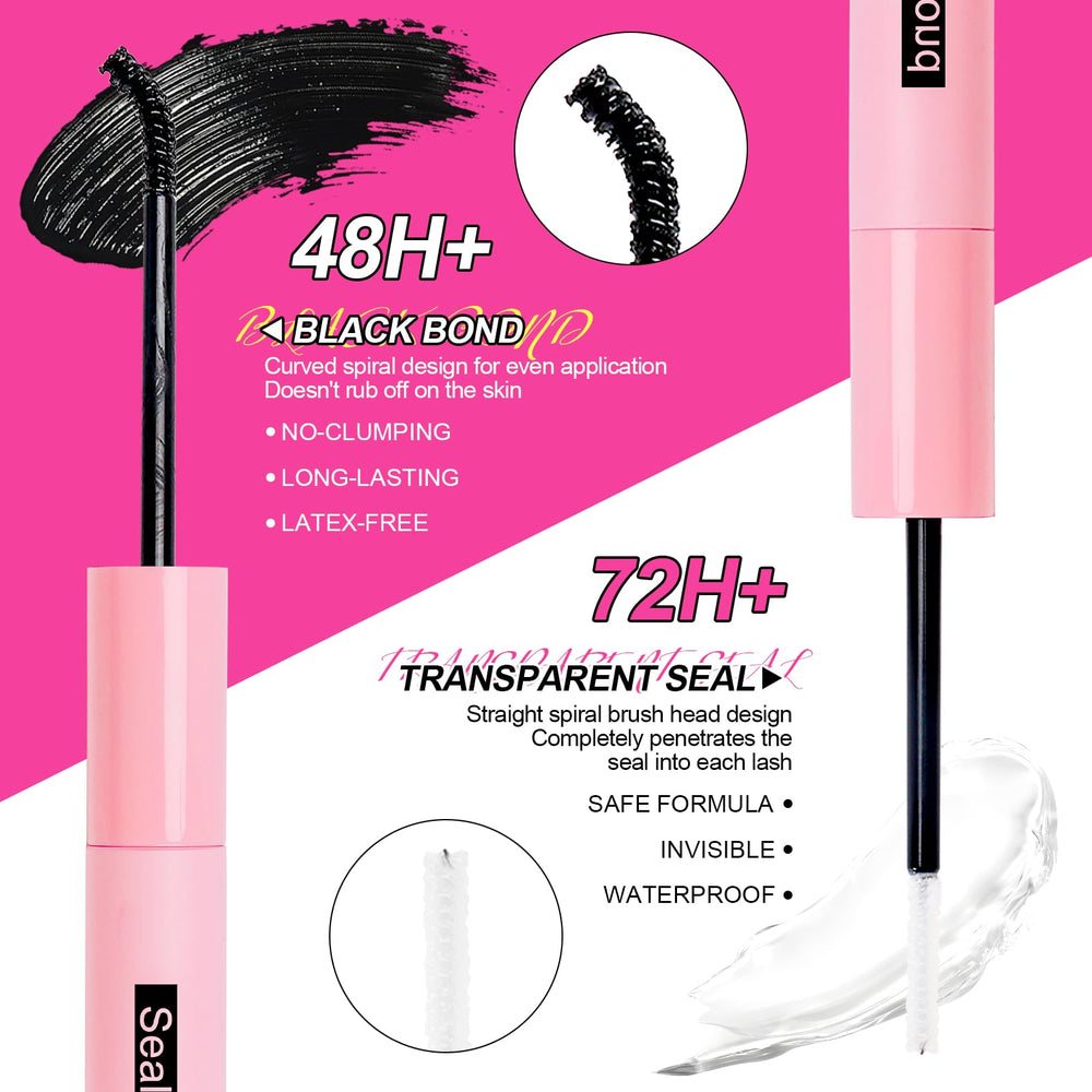MilyBest kit pestañas clúster esponjosas, banda negra flexible para comodidad
