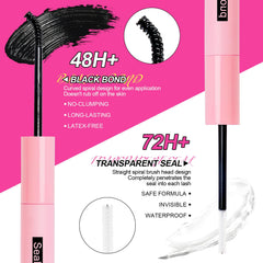 MilyBest kit pestañas clúster esponjosas, banda negra flexible para comodidad