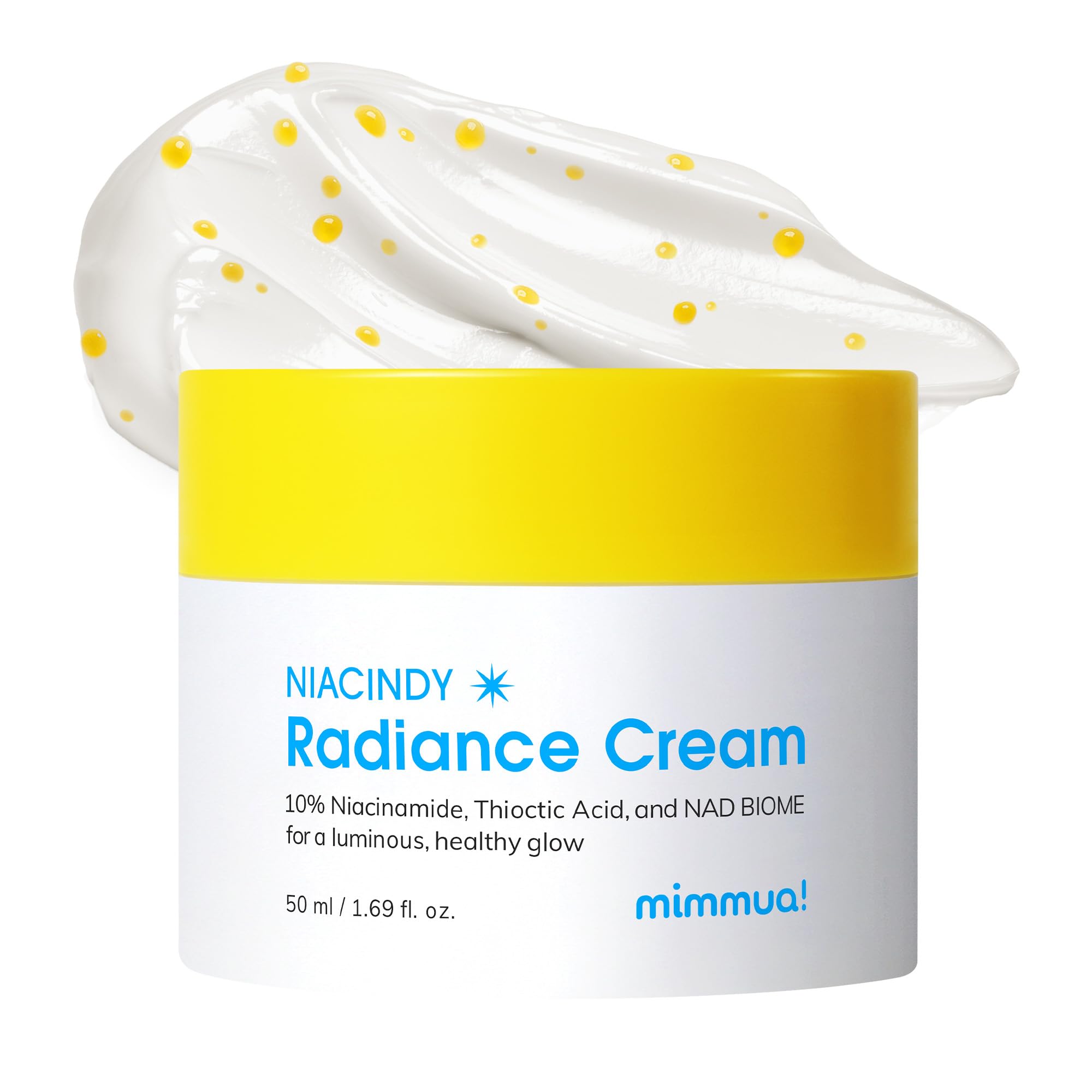 mimmua! NIACINDY Radiance Capsule Cream: crema en frasco que aporta luminosidad y suavidad.