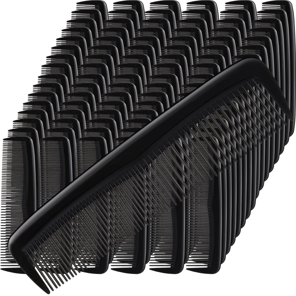 Peine Mimorou negro de bolsillo, 150 piezas, para uso diario y viaje.