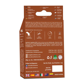 MinaiBrow cepillo aplicador para una aplicación precisa.