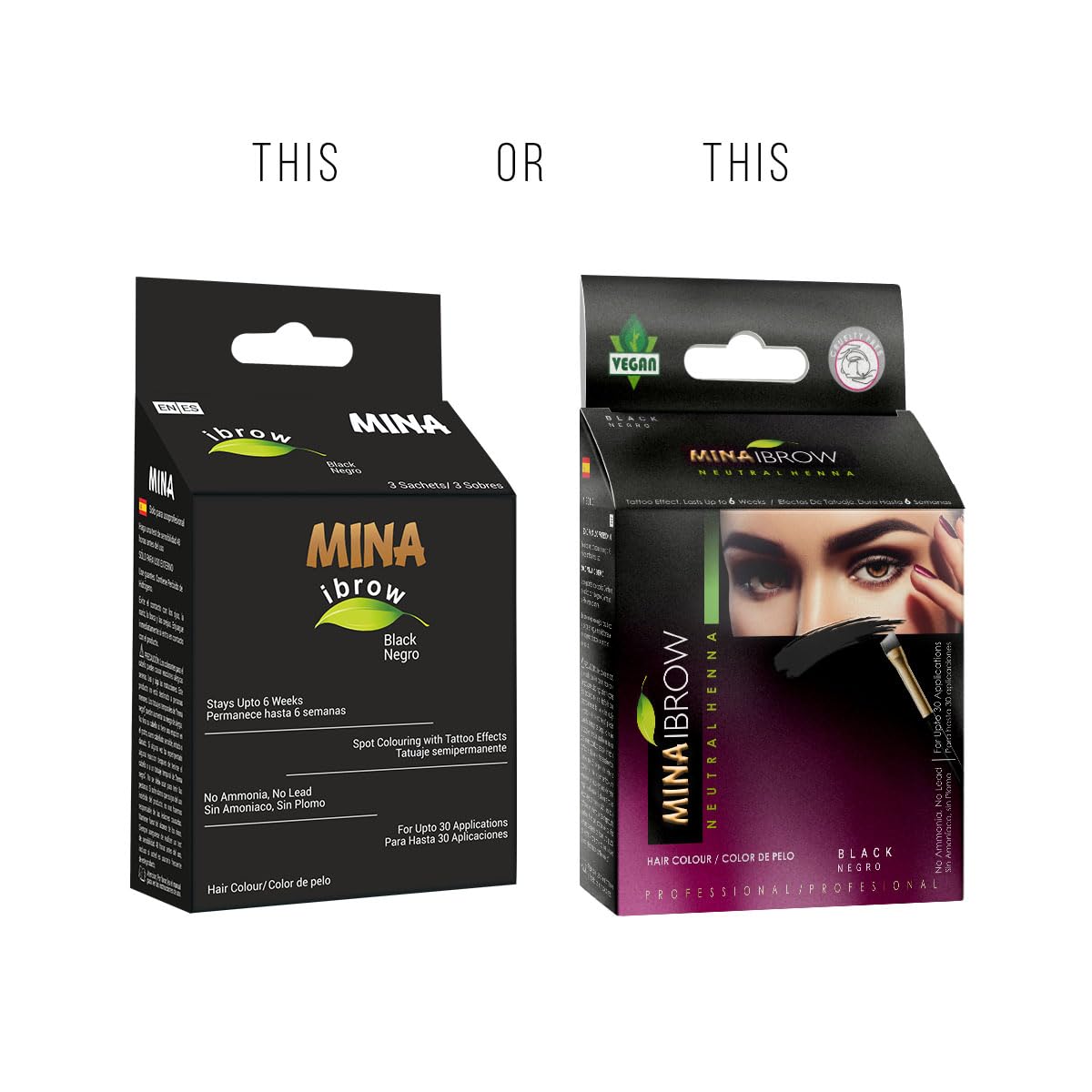 MinaiBrow ingredientes vegetales: cassia obovata y aloe para cuidado suave.