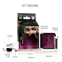 MinaiBrow Tinte Instantáneo Marrón Claro color sedoso y natural