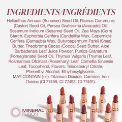 Labial Mineral Fusion Prosecco, aplicación suave para un color modulable.