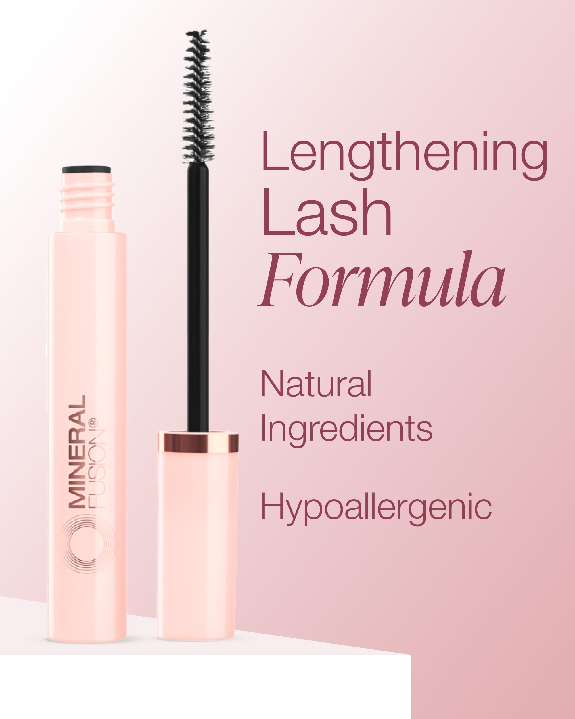 Mineral Fusion Mascara acabado natural en pestañas para uso diario.