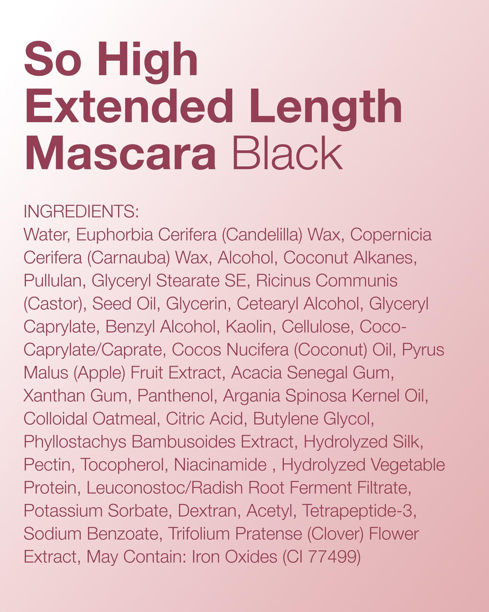 Mineral Fusion Mascara no mancha para uso diario.
