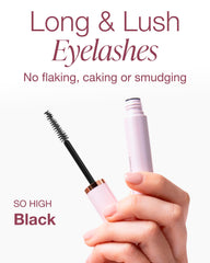 Mineral Fusion Mascara sin grumos: pestañas limpias y definidas.