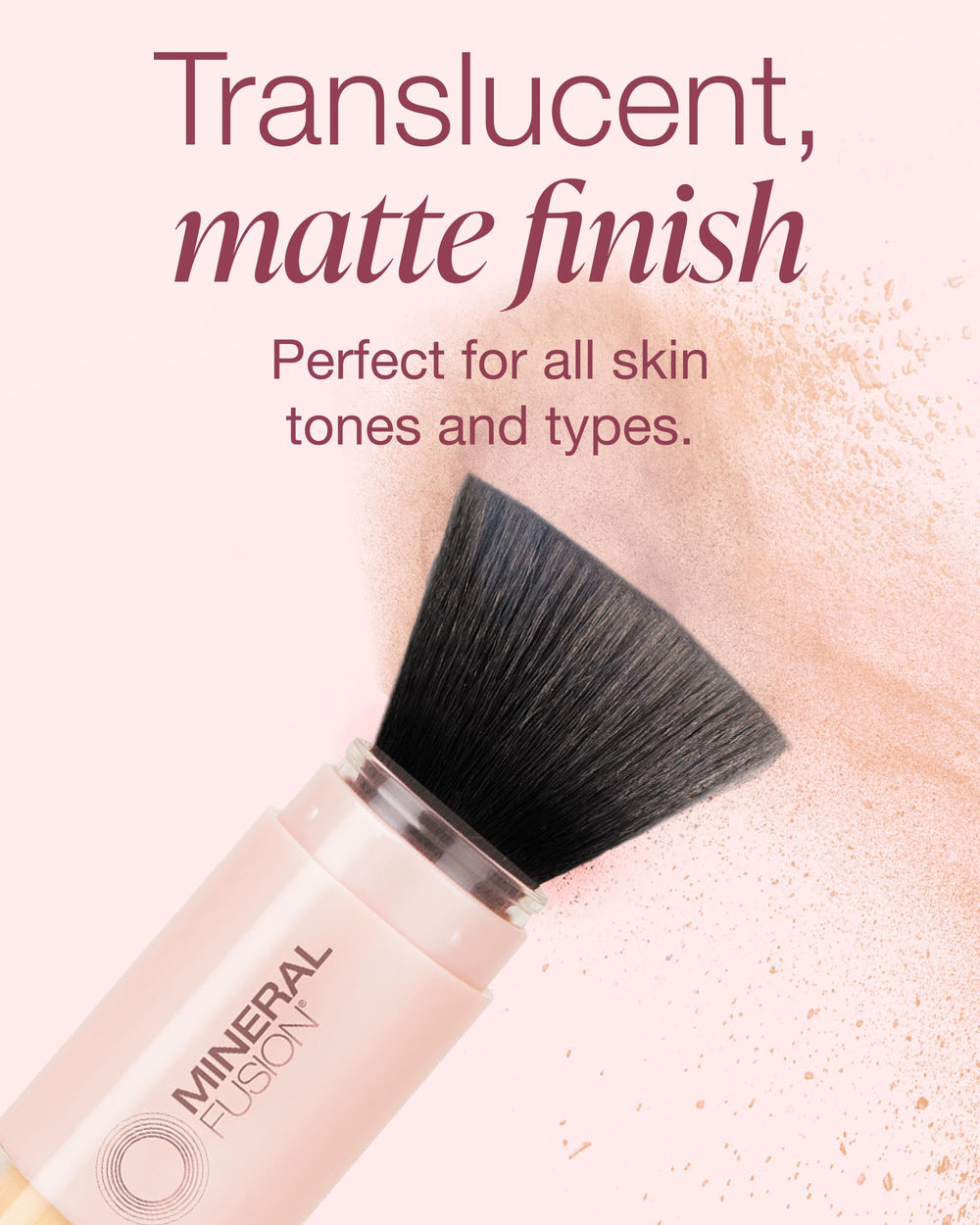 Mineral Fusion: protección UVA/UVB para rostro, con acabado mate suave.