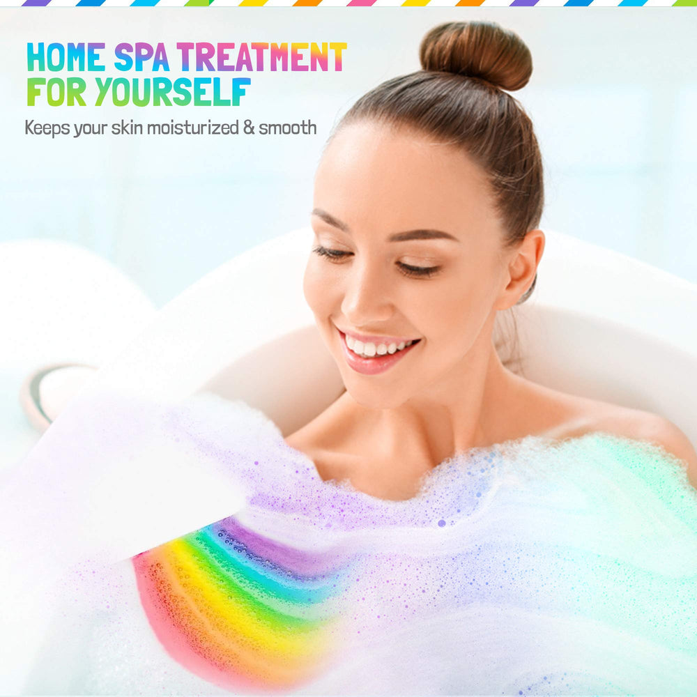 Bomba de baño Mineral Me California grande, burbujas abundantes para un baño prolongado.