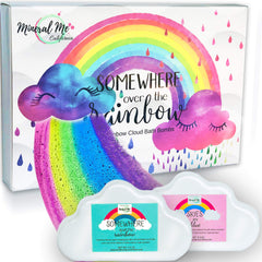 Bomba de baño Mineral Me California nube arcoíris, experiencia relajante para spa en casa.
