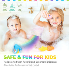 Bomba de baño Mineral Me California con manteca de karité orgánica para piel suave.