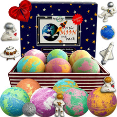 Mineral Me California Galaxy bombe bain emballage, expérience ludique et colorée.